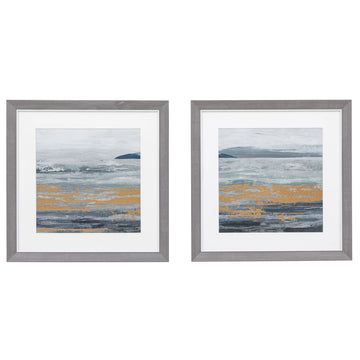Ocean Glimmer Framed Art